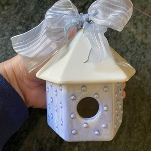 Spring Decor - Mini Ceramic Birdhouse